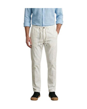 Pantalone Bristol misto lino White
