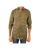 Camicia Uomo in lino Army green