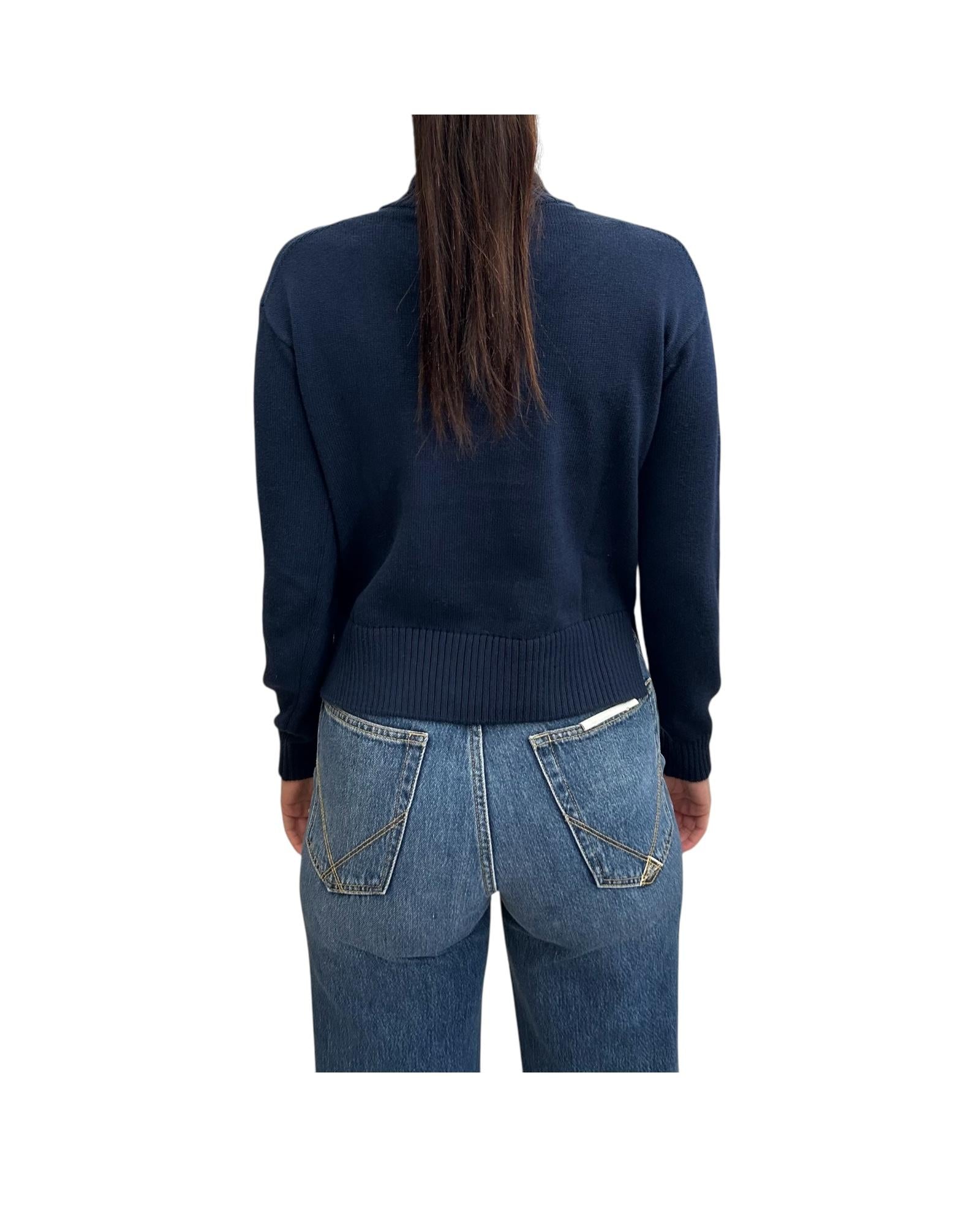 Maglione Agata Cotton Cashmere Blue dress K81341W B29 K-way