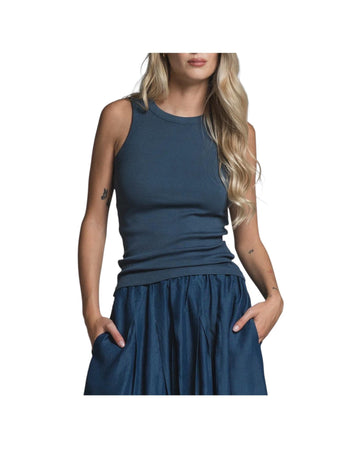 Canotta a coste Blue india LARA JSO265 IMPURE 