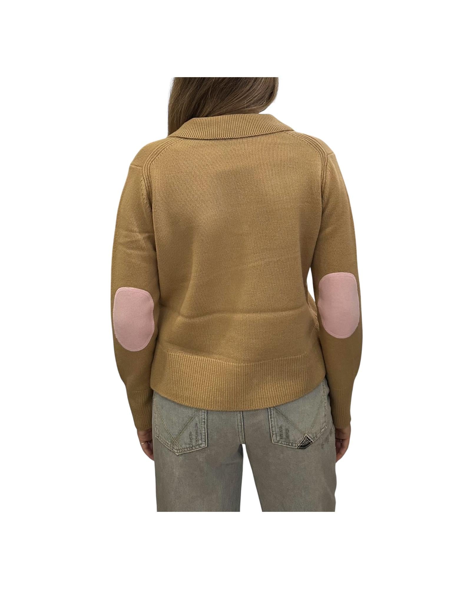 Maglione in Lana Merino Beige MS32 0003 Since're Paris 