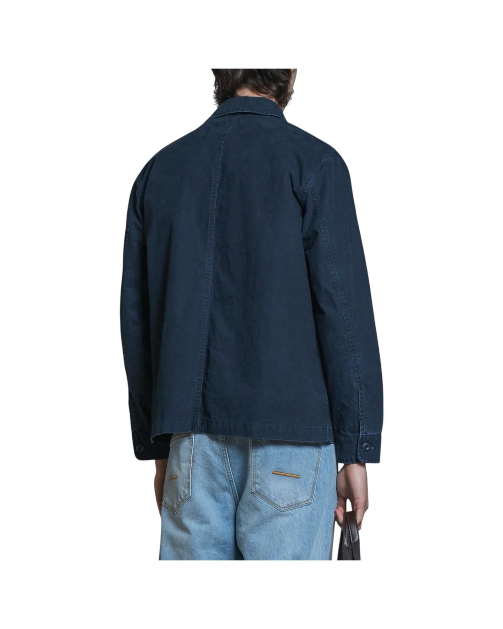 Overshirt in cotone Wash Navy GATOR SLBC01 IMPURE