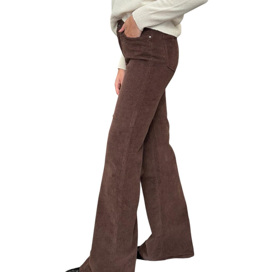 Pantalone Eos a zampa in velluto Cannella EOS 5 CANNELLA God save denim 