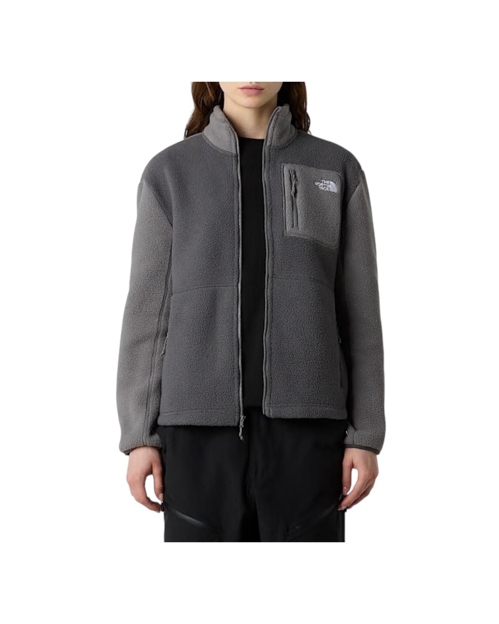 Giacca in pile Yumiori con cerniera integrale donna Anthracite NF0A8E88 ANTHRACITE THE NORTH FACE 
