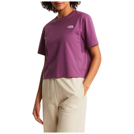 T-shirt evolution simple dome cropped relaxed Chroma purple W EVO SD RELAXED CHROMA PURPLE THE NORTH FACE 