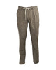 Pantalone misto lino Olive Green