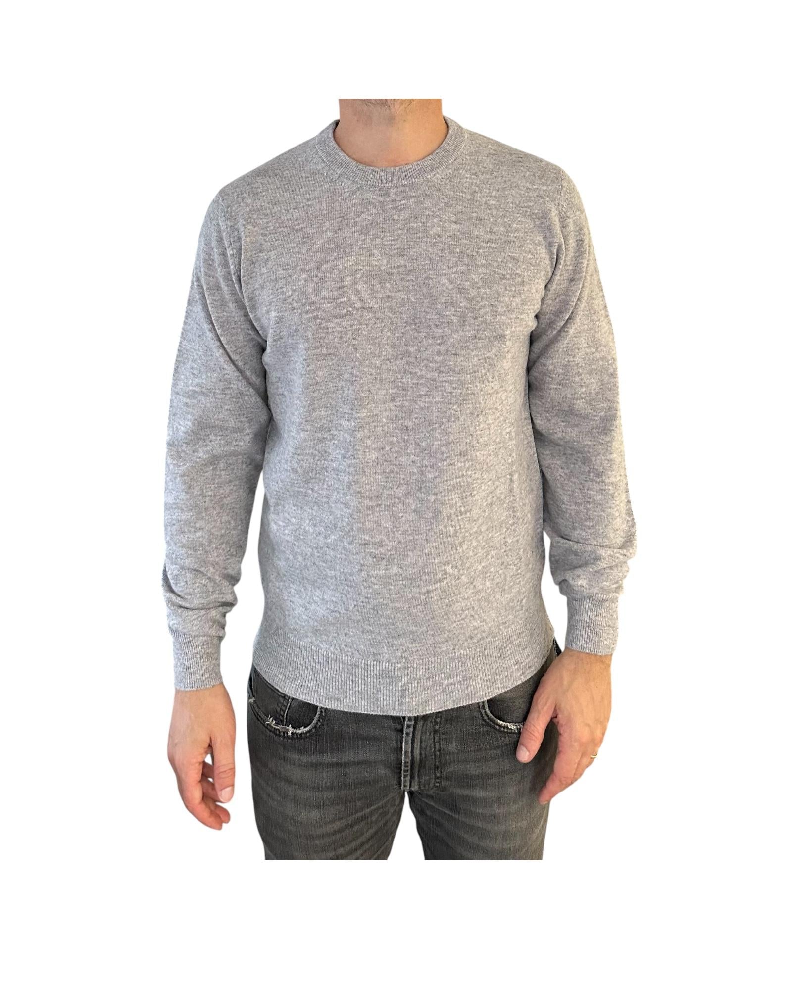 Maglione girocollo Grigio medio 5100 0300 +39MAsq 
