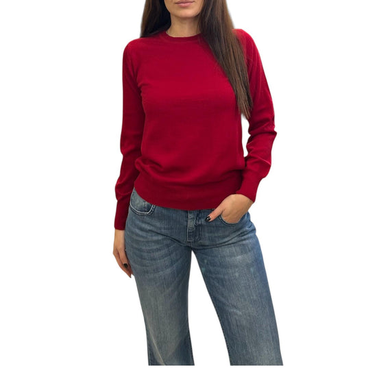 Girocollo in lana merino Rosso MAGLIE GIROCOLLO ROSSO AlEXANDRE STONE 