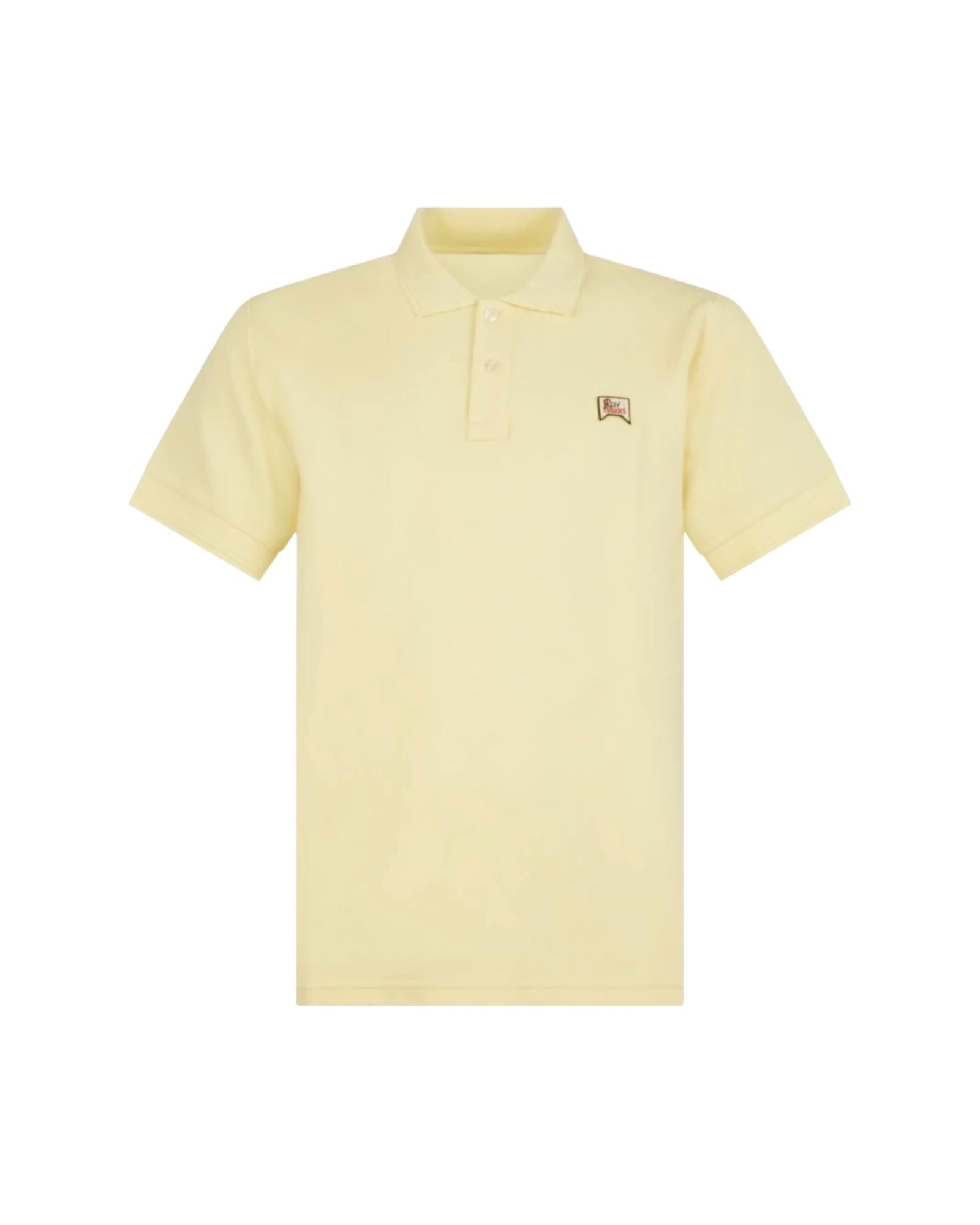 Polo in piquet Light yellow RRU500CQ36XXXX C0162 ROY ROGER'S 