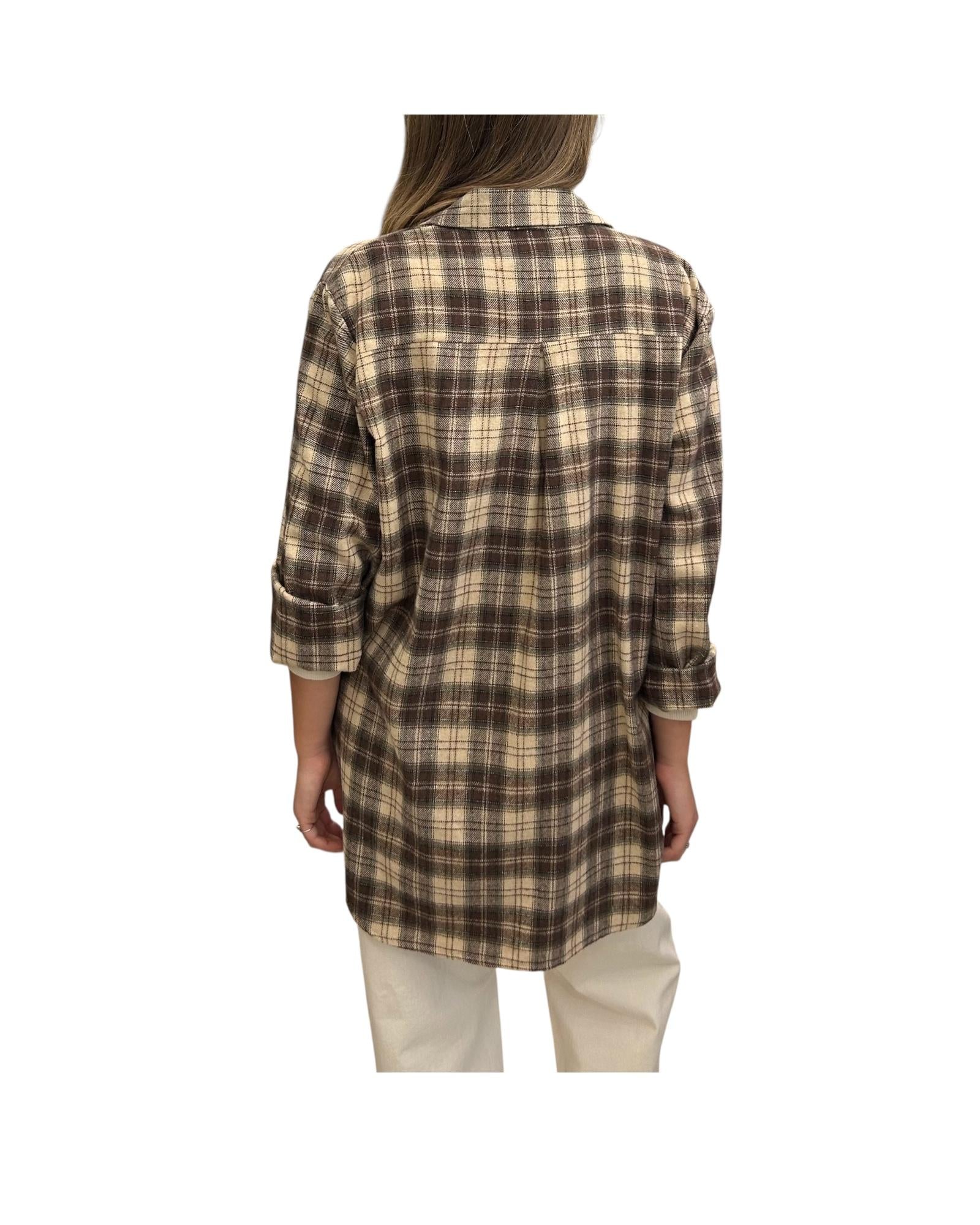 Camicia Over Check verde CJK P096 CHECK VERDE haveone 