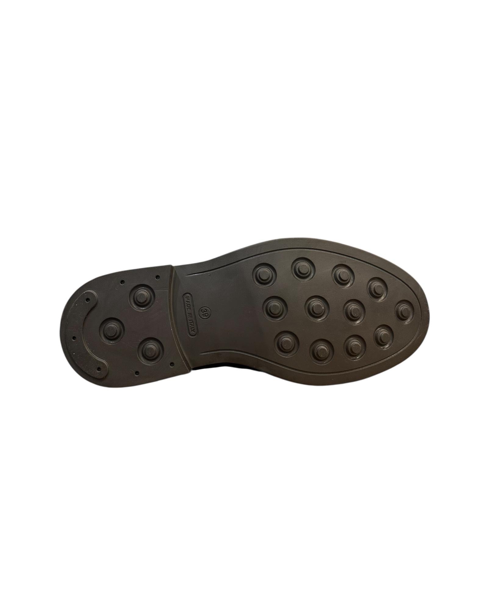 Mocassino in camoscio Testa di moro 30100 CAMOSCIO TDM Antico calzaturificio artigiano 