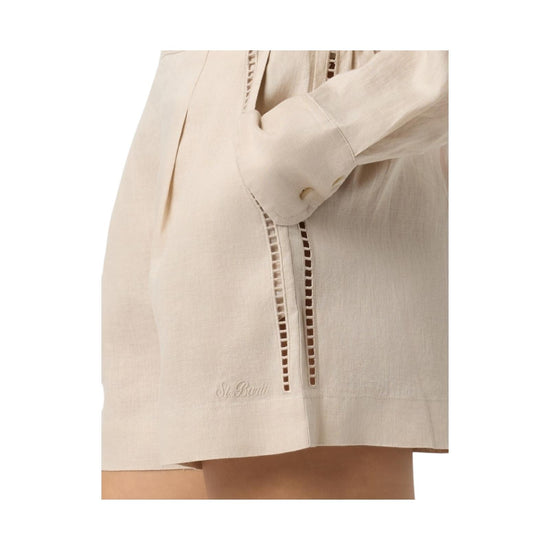 Short Amani in lino Beige AMN0001 08196L MC2 SAINT BARTH 