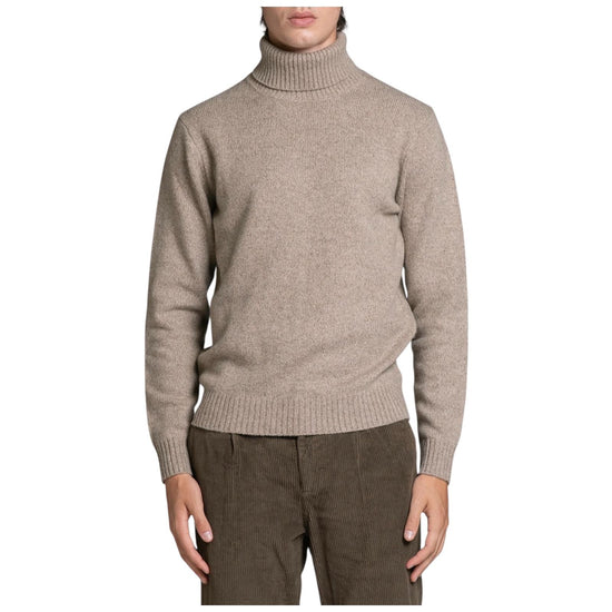 Maglione collo alto in moulinè Beige JOHN WN7C51 IMPURE 