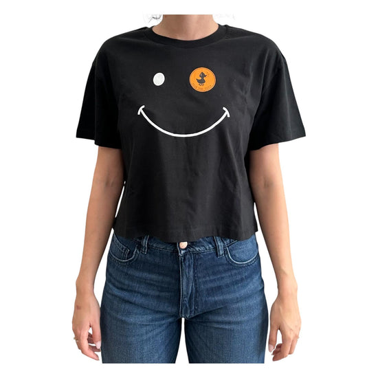 T-shirt crop Gilma nero GILMA 10000 SAVE THE DUCK 