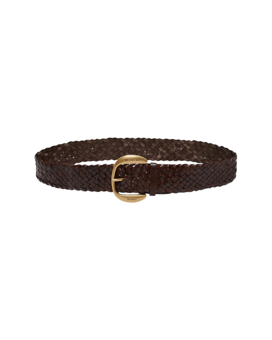 Cintura in cuoio intrecciato Testa di moro AGELO 002 MAX MARA WEEKEND 