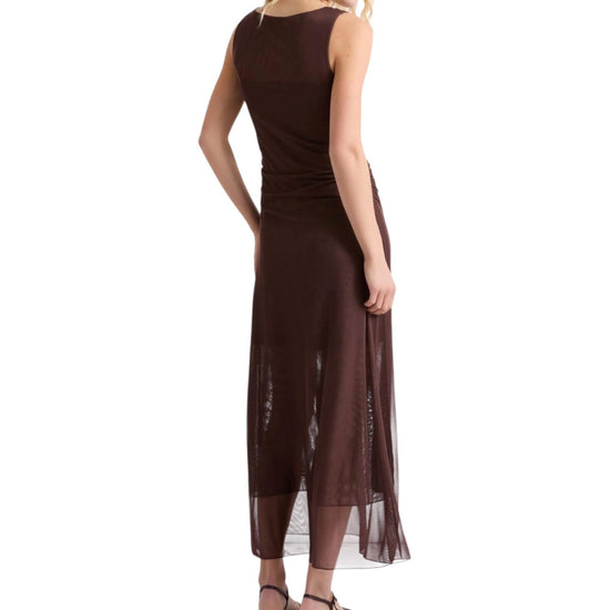 Abito in tulle foderato Marrone ALBUM 003 MARELLA 