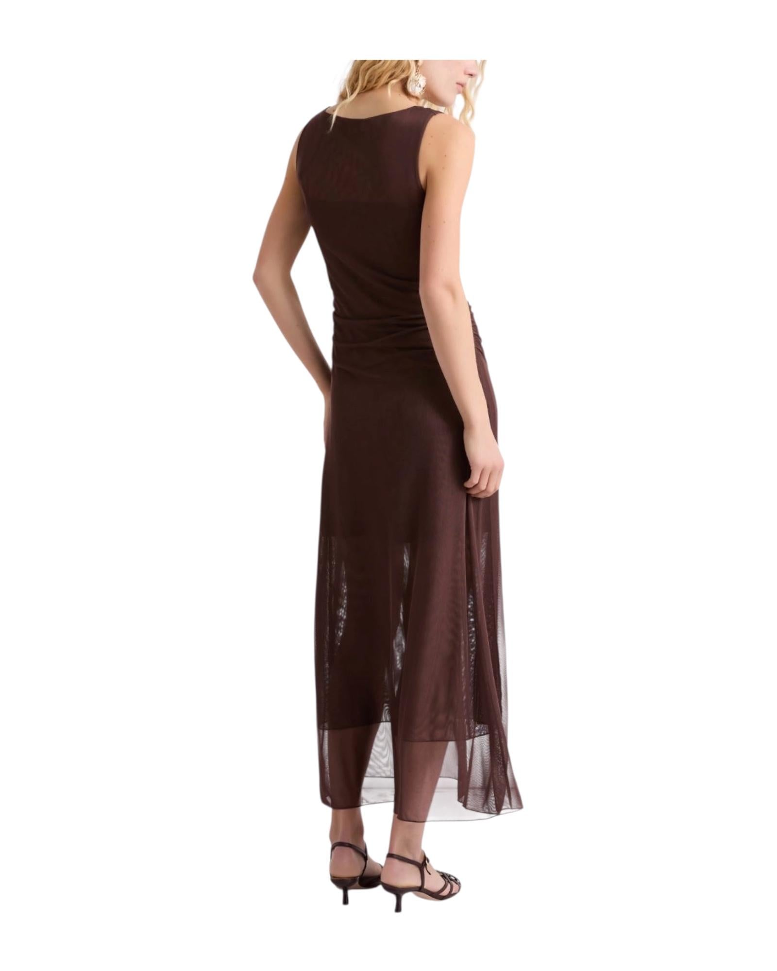 Abito in tulle foderato Marrone ALBUM 003 MARELLA 
