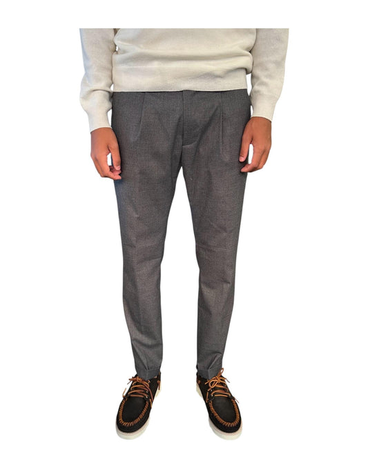 Pantalone Flanella Dark grey 045 REGENT FLANELLA DARK GREY MODFITTERS 