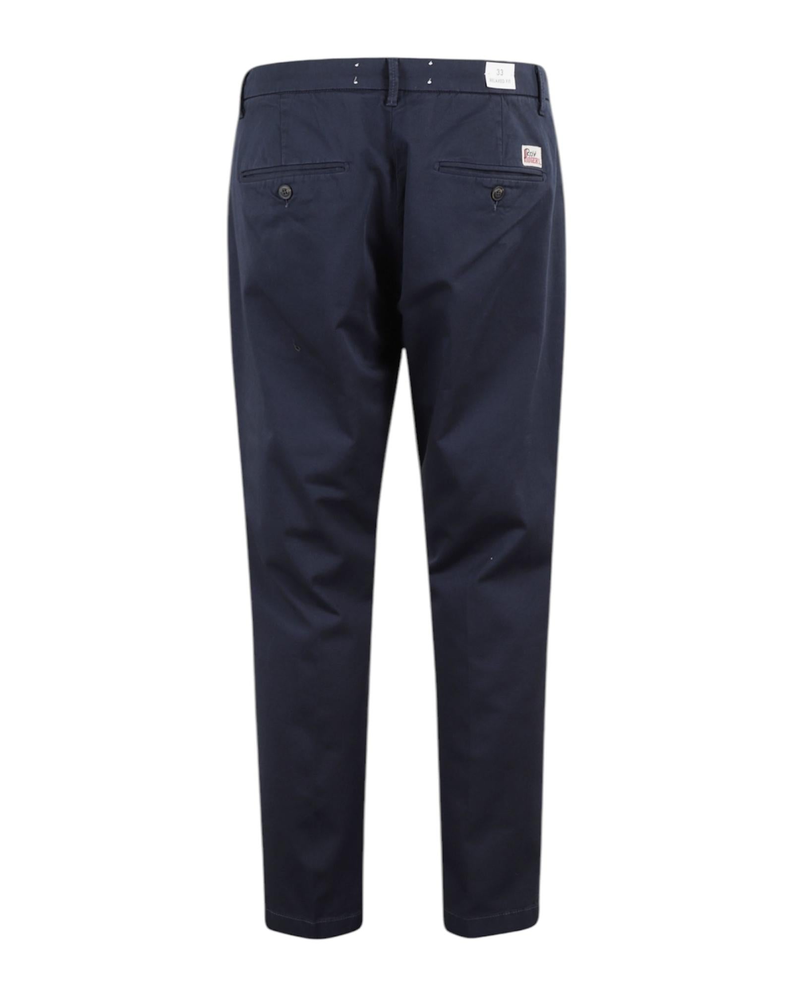Pantalonne chino Conduit blue navy RRU90120C9250112 C0048 ROY ROGER'S 