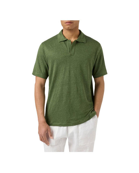 Polo in puro lino Military FRS0001 00144L MC2 SAINT BARTH 