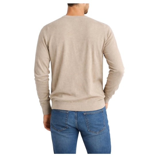 Maglia in cotone e lino Beige MAGLIA GIROCOLLO BEIGE RE.VI.VAL 