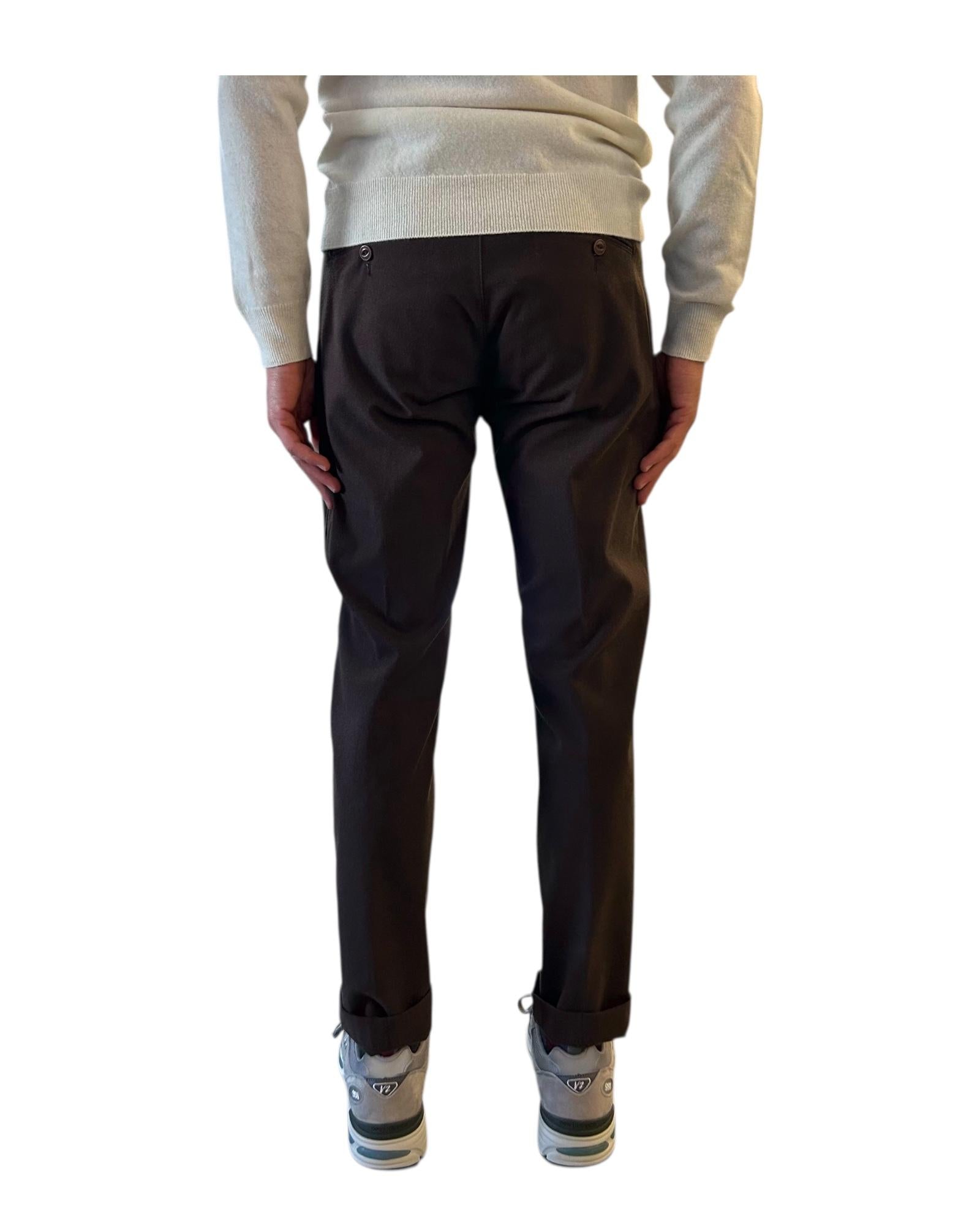 Pantalaccio in flanella Dark brown 049 BRISTOL FLANELLA DARK BROWN MODFITTERS 