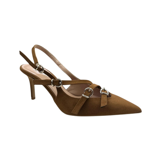 Slingback scamosciata cuoio 1830SG CUOIO DIVINE FOLLIE 