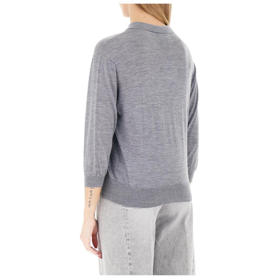 Polo manica 3/4 Grigio melange 22064AB GRIGIO MELANGE VICOLO 