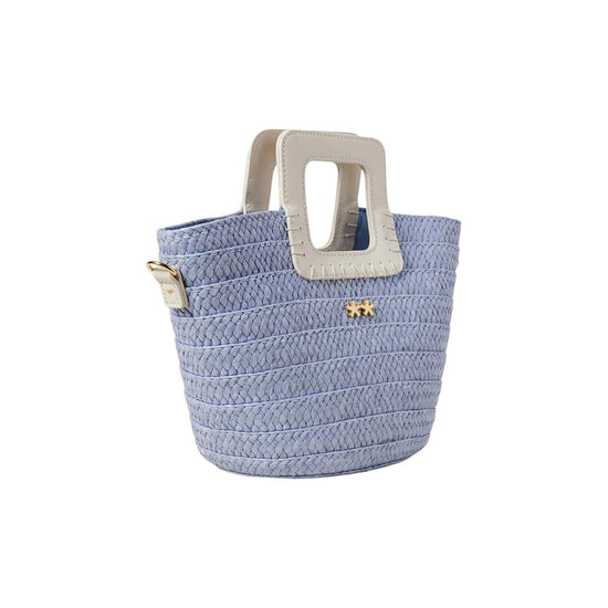 Mini bag in paglia Sky blue SW0025 SKY BLUE F**K 