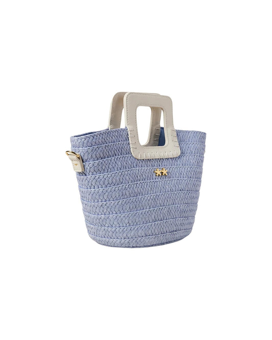 Mini bag in paglia Sky blue SW0025 SKY BLUE F**K 