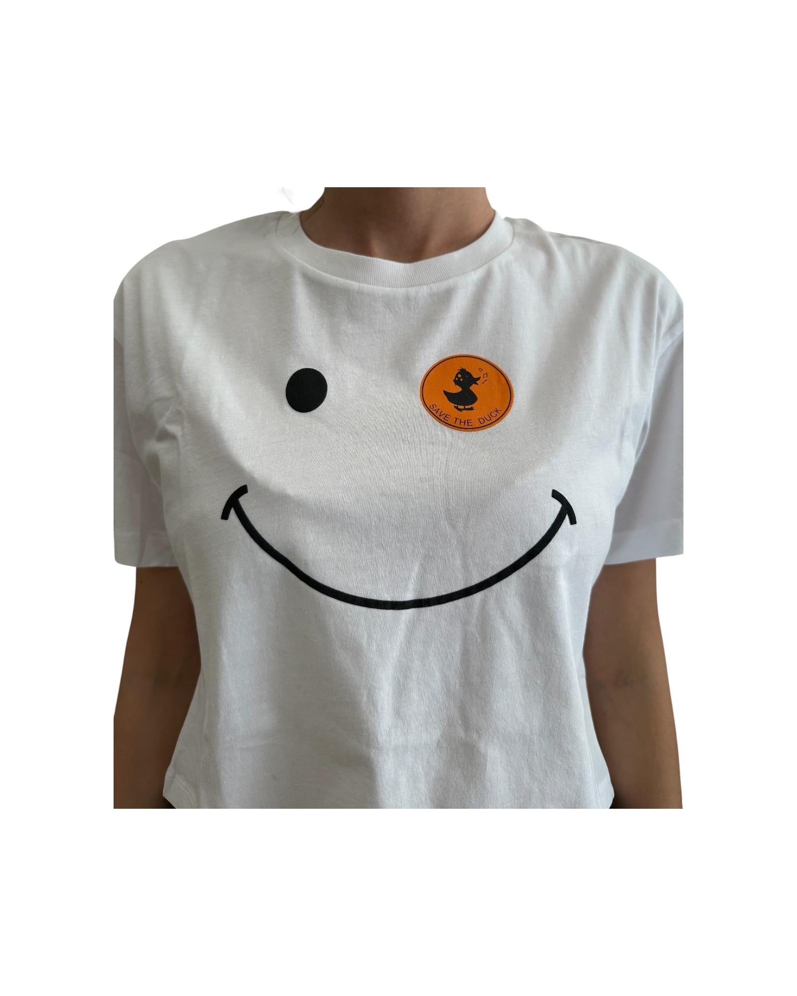 T-shirt crop Gilma bianco GILMA 00000 SAVE THE DUCK 