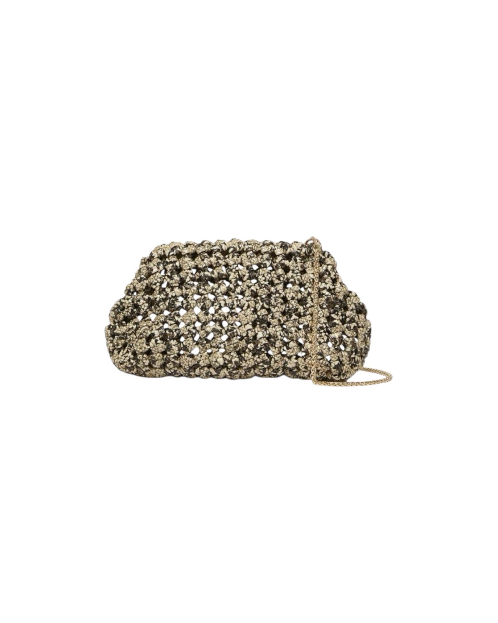 Pochette intrecciata con stampa pitone EBBRI 001 MARELLA 