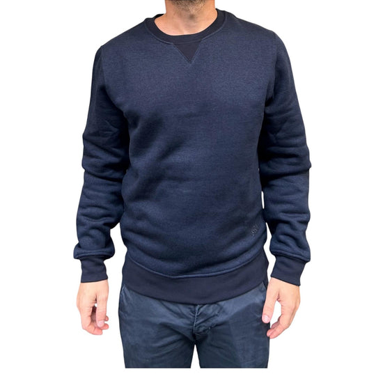Felpa uomo girocollo Navy W4008 NAVY BL'KER 
