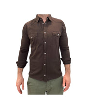 El Paso Flame Men's Western Shirt, brown
