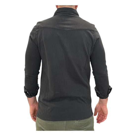 Camicia Western Uomo El Paso Piquet, faded black. 6505 FADED BLACK BL'KER 
