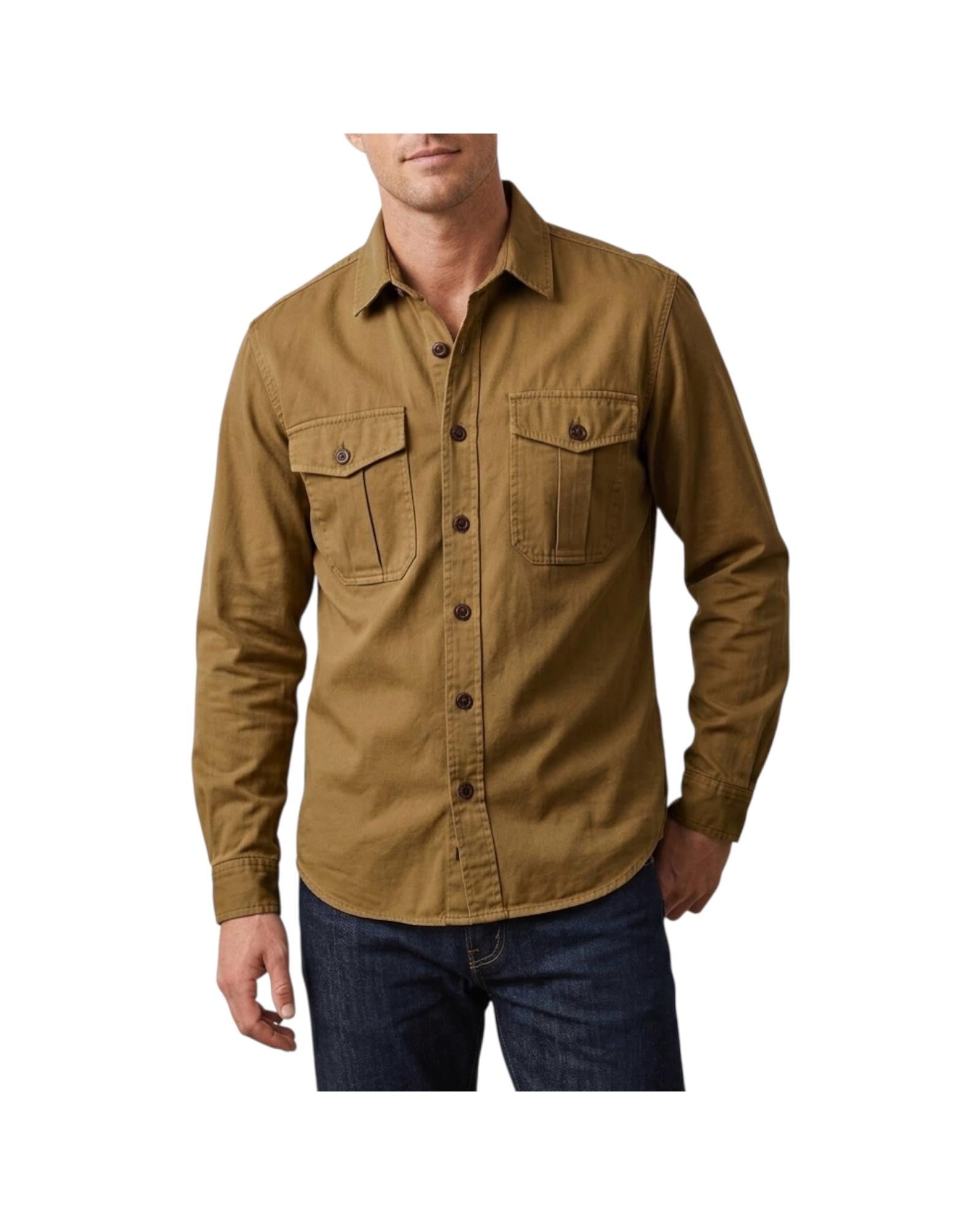 Gabardine Guide Shirt Tobacco GABARDINE GUIDE SHIRT ALASKA TOBACCO CHESAPEAKE'S
