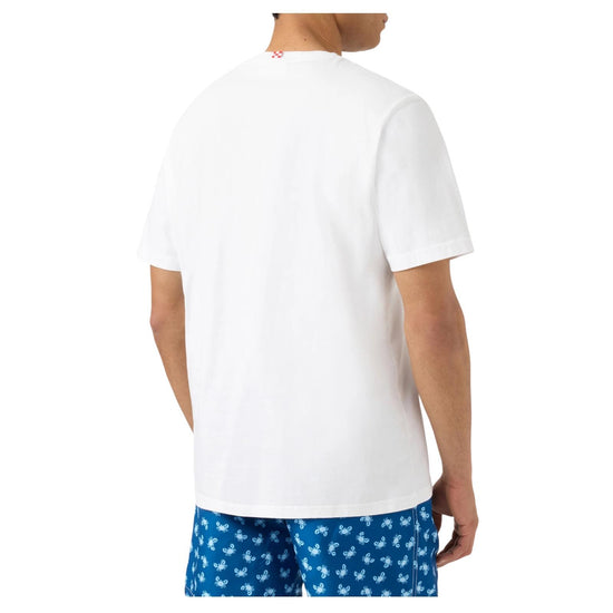 T-shirt Portofino bianca con ricamo À La Plage POT0001 04323L MC2 SAINT BARTH 