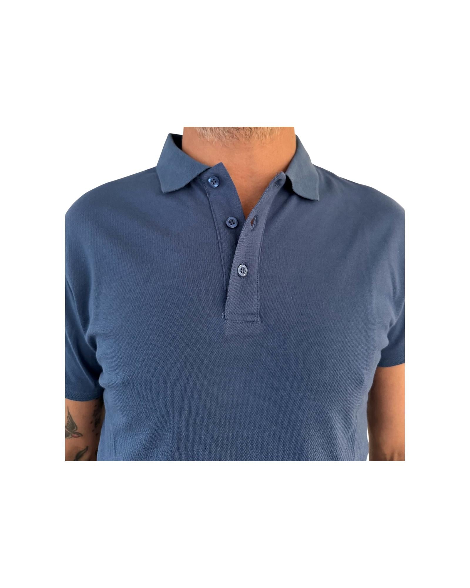 Polo in cotone Blu POLO COTONE BLU RE.VI.VAL 