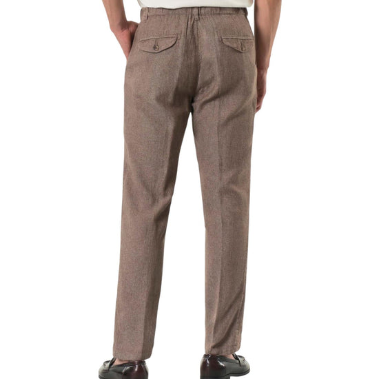 Pantalone misto lino Coffee Brown AU25S30PA PA1442 COFFEE BROWN Alley docks 