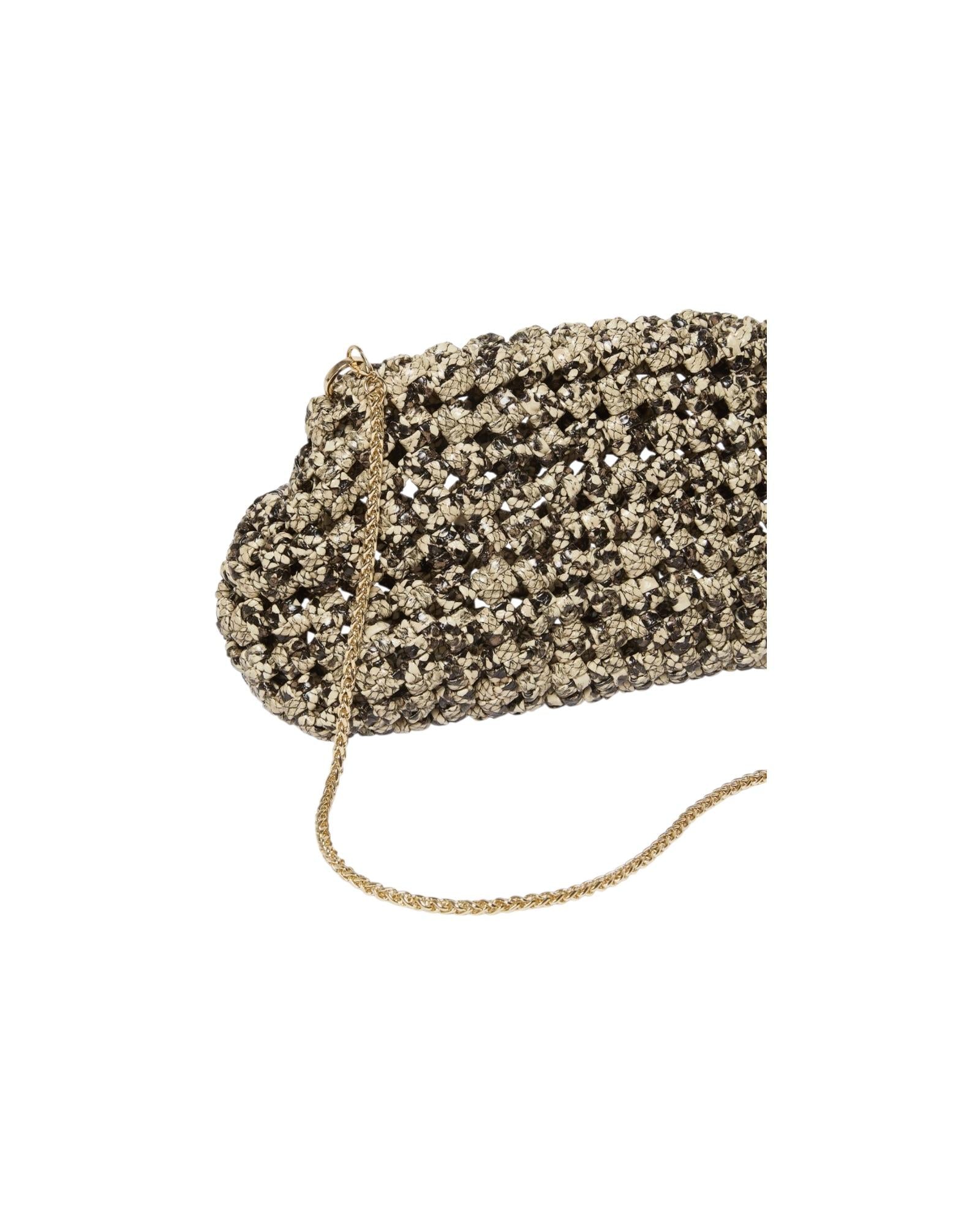 Pochette intrecciata con stampa pitone EBBRI 001 MARELLA 