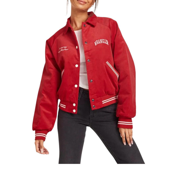 Bomber in velluto a coste Rosso W4R5VCXWO FORMULA RED WRANGLER 