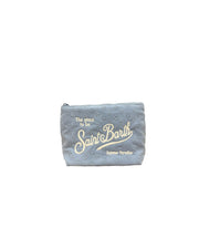 Pochette Aline Sangallo mini flowers Celeste