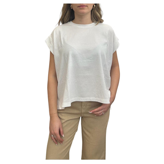 Top in jersey dyed White RND90308CR230569 C0069 ROY ROGER'S 