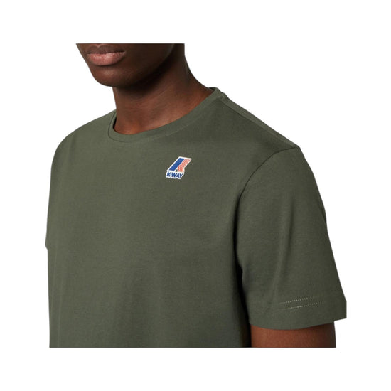 T-shirt Le Vrai Edouard, green blackish. K007JE0 WMR K-WAY 