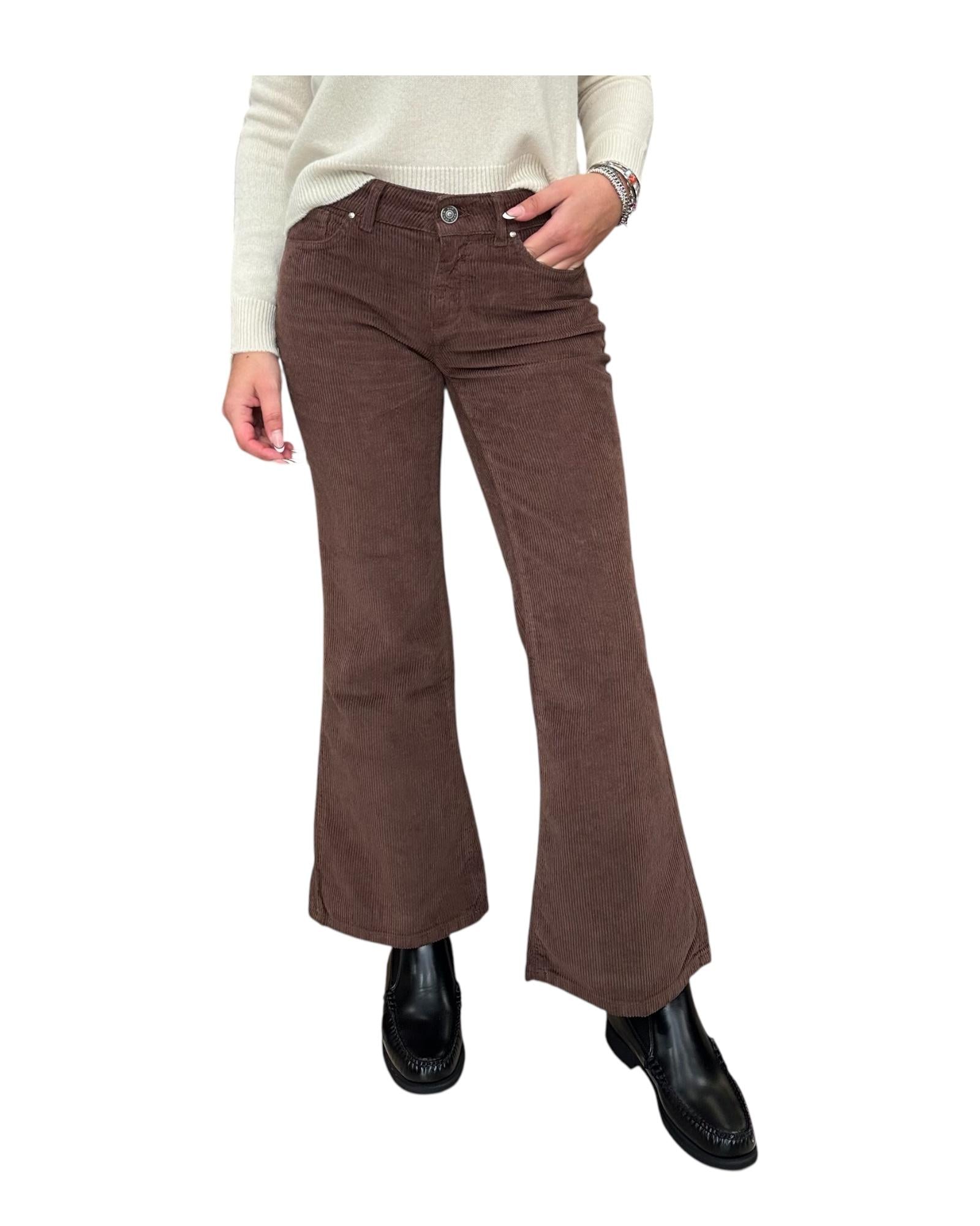 Pantalone Bellona in velluto Cannella BELLONA 5 CANNELLA God save denim 