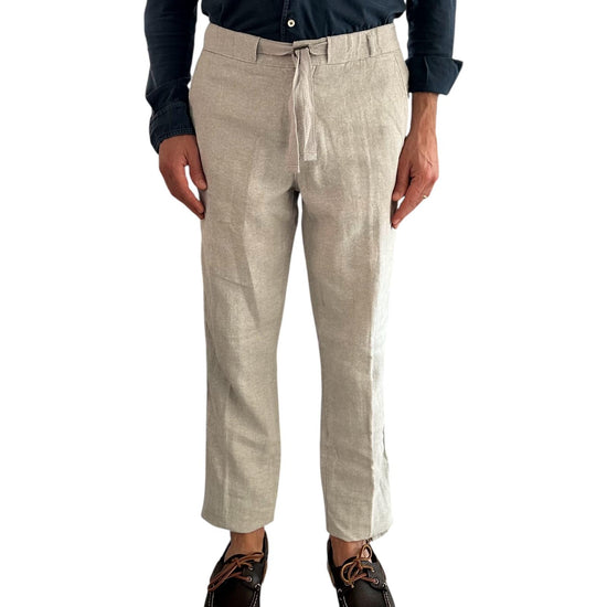 Pantalone misto lino Light Grey AU25S31PA PA1432 LIGHT GREY ALLEY DOCKS 