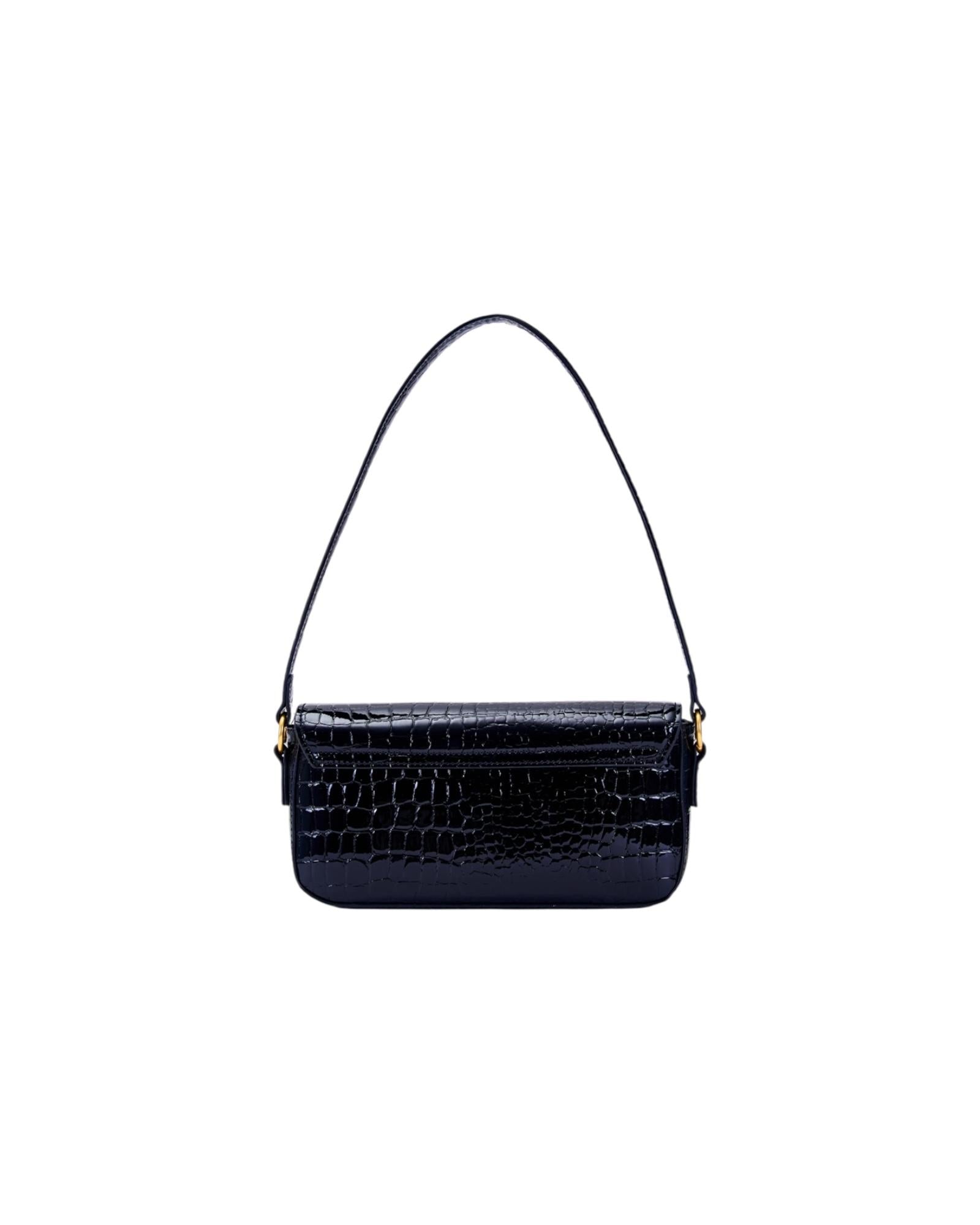 Borsa Pencil Crocco Effect Nero XF0010 NERO VICOLO 