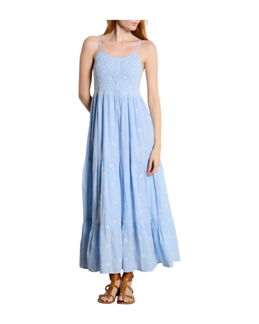 Vestito Midi Etta in cotone ricamato Sky Blues ETTA SKY BLUES MAISON HOTEL 