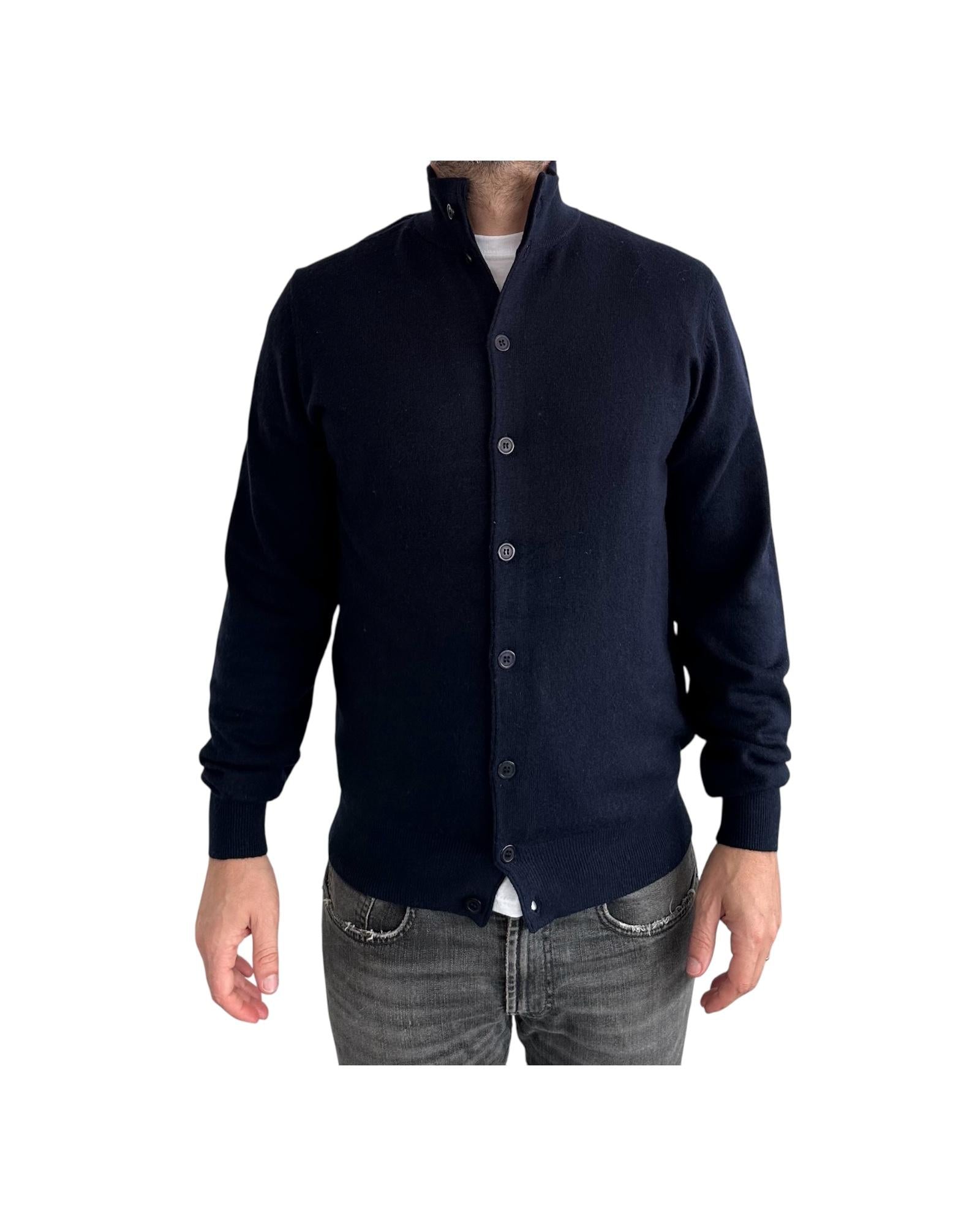 Cardigan con bottoni Blu navy 87007 235 CAVALIERI MILANO 