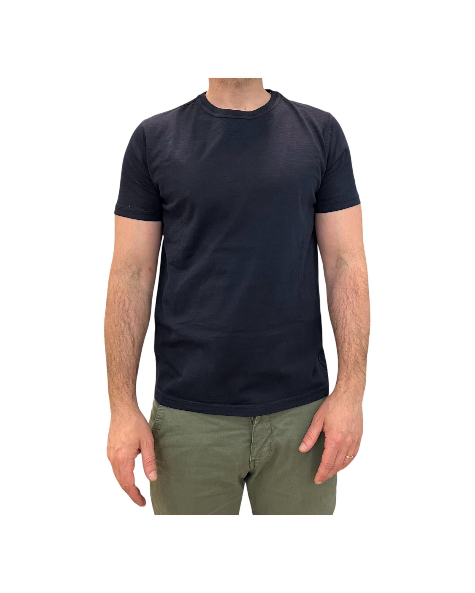 T-shirt uomo Eagle Lake Fiammata senza taschino navy. 1009 NAVY BL'KER 